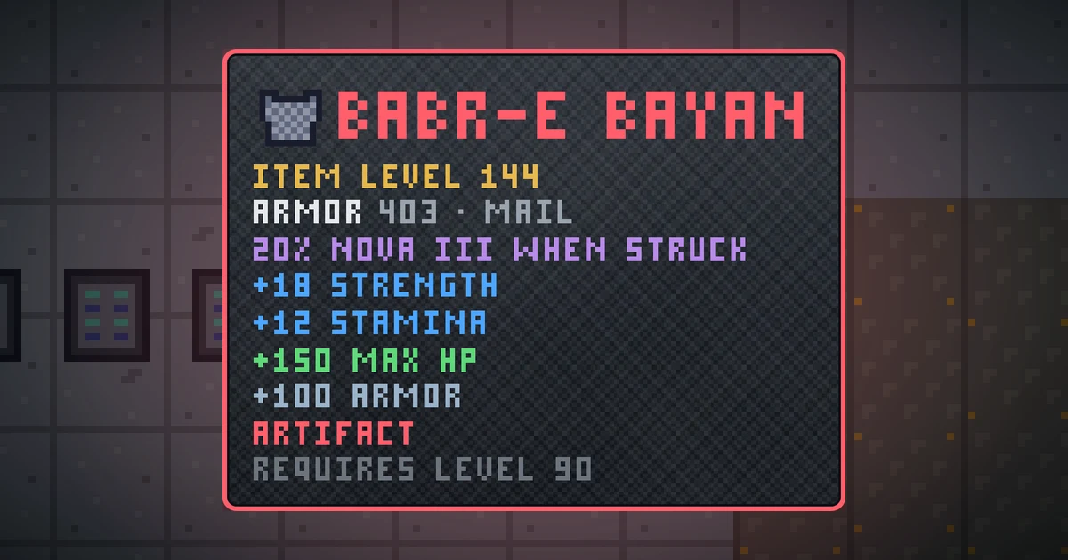 BABR-E BAYAN, a artifact chest in Ada's Trail, shown on the map of GOODCO HQ where it drops