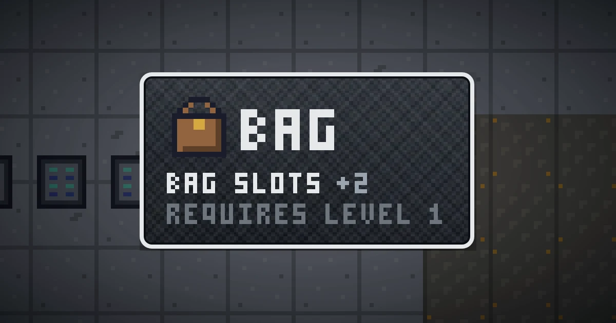 BAG, a base item bag in Ada's Trail, shown on the map of GOODCO HQ where it drops