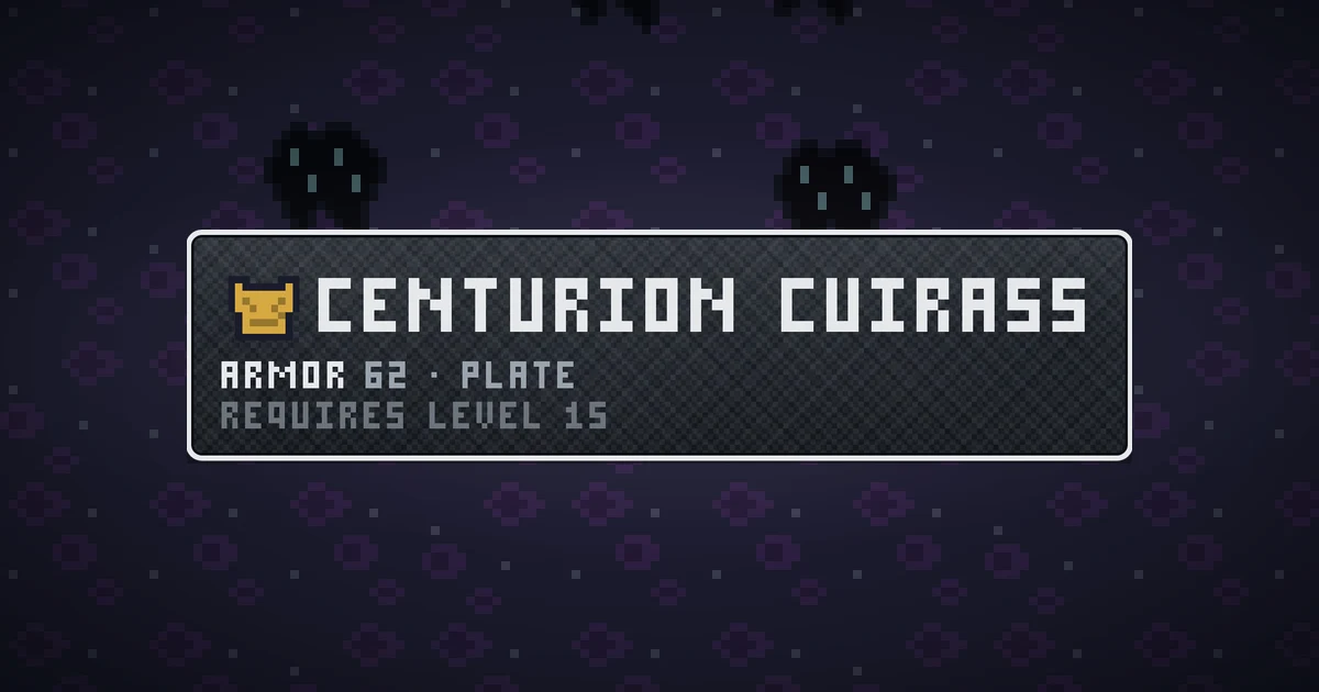 CENTURION CUIRASS, a base item chest in Ada's Trail, shown on the map of THE RIFT where it drops