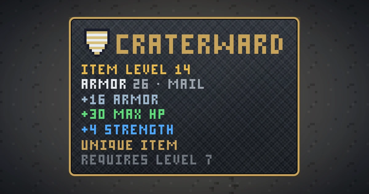 CRATERWARD, a unique shield in Ada's Trail, shown on the map of THE MOON where it drops