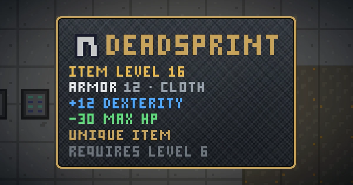 DEADSPRINT, a unique legs in Ada's Trail, shown on the map of GOODCO HQ where it drops