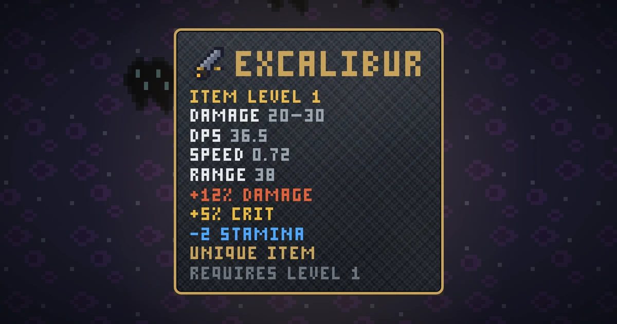EXCALIBUR, a unique weapon in Ada's Trail, shown on the map of THE RIFT where it drops