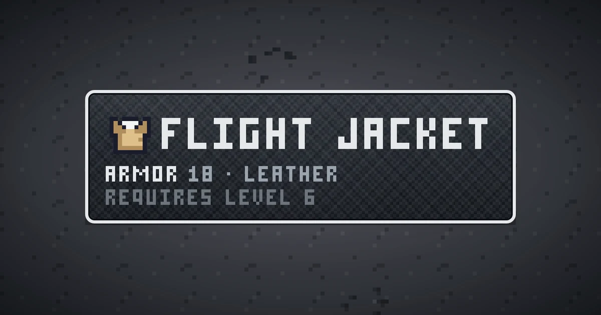 FLIGHT JACKET, a base item chest in Ada's Trail, shown on the map of THE MOON where it drops