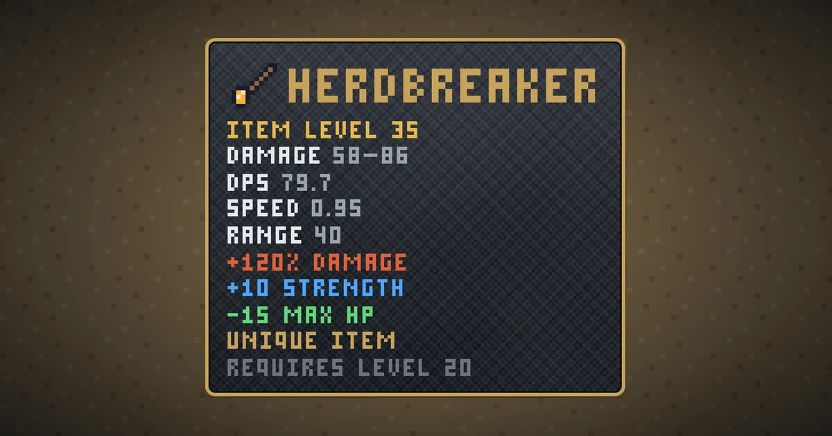 HERDBREAKER, a unique weapon in Ada's Trail, shown on the map of BOOT HILL where it drops