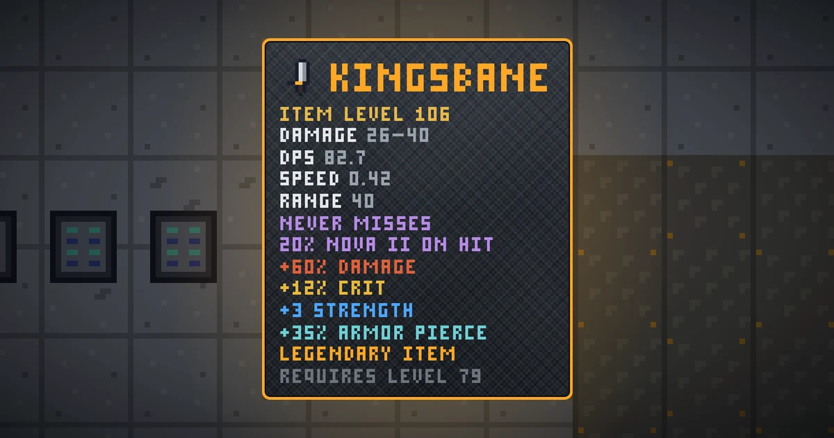 KINGSBANE, a legendary weapon in Ada's Trail, shown on the map of GOODCO HQ where it drops