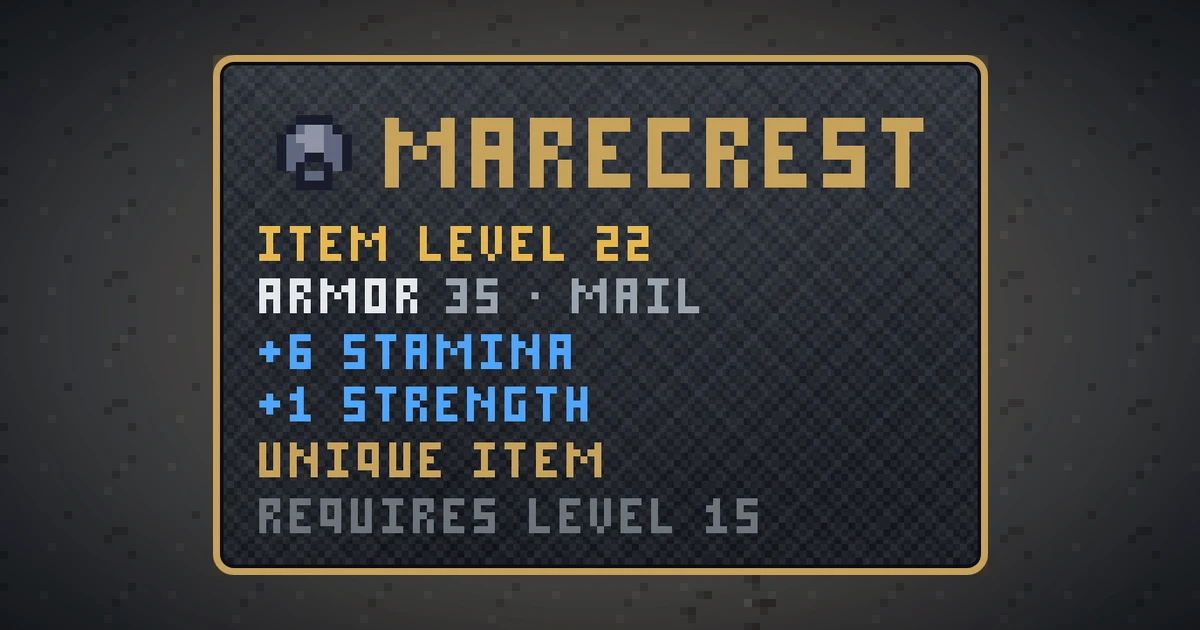 MARECREST, a unique head in Ada's Trail, shown on the map of THE MOON where it drops