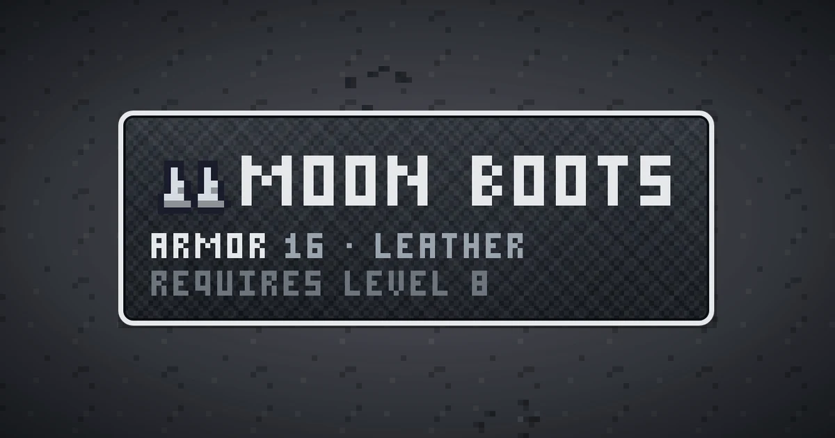 MOON BOOTS, a base item feet in Ada's Trail, shown on the map of THE MOON where it drops