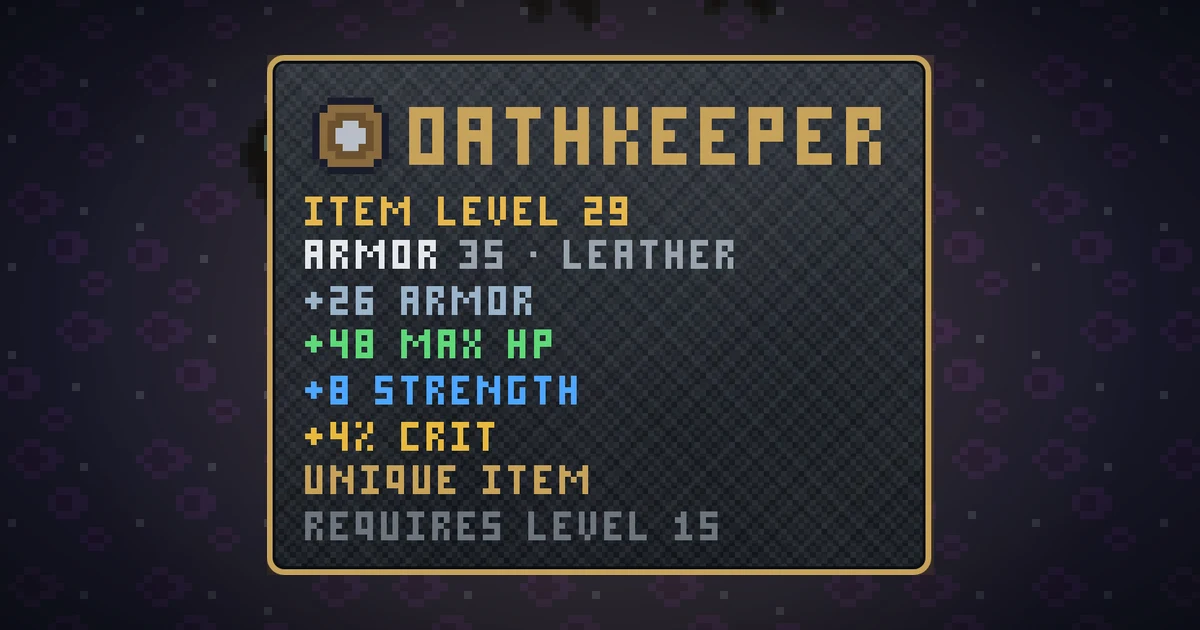 OATHKEEPER, a unique shield in Ada's Trail, shown on the map of THE RIFT where it drops