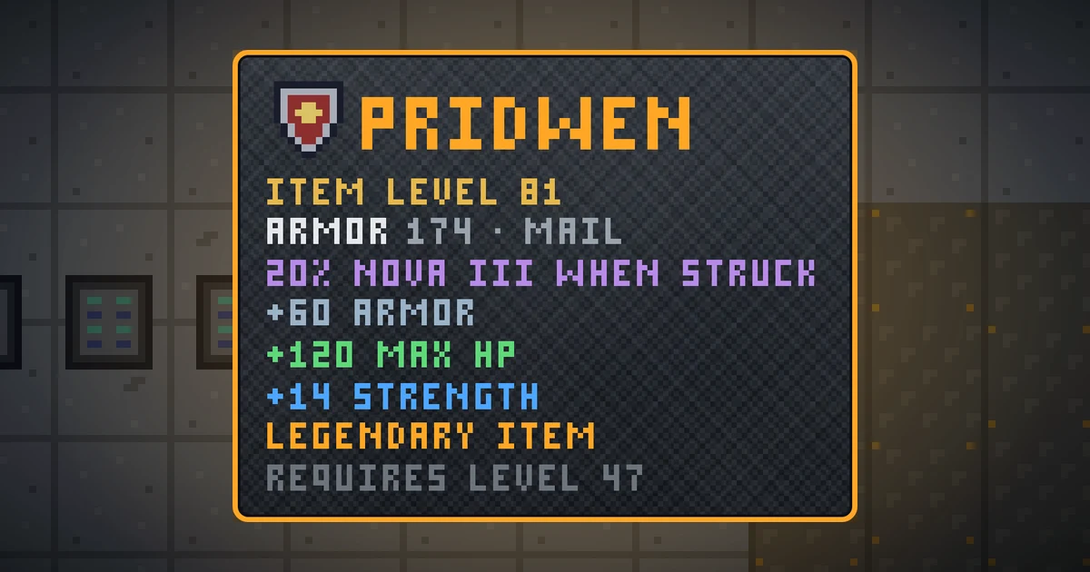 PRIDWEN, a legendary shield in Ada's Trail, shown on the map of GOODCO HQ where it drops