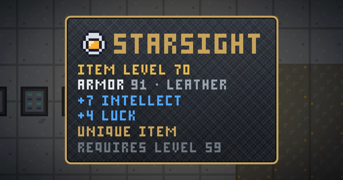 STARSIGHT, a unique head in Ada's Trail, shown on the map of GOODCO HQ where it drops