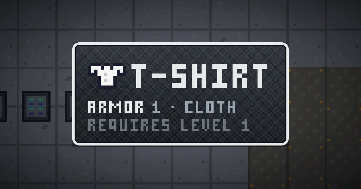 T-SHIRT, a base item chest in Ada's Trail, shown on the map of GOODCO HQ where it drops