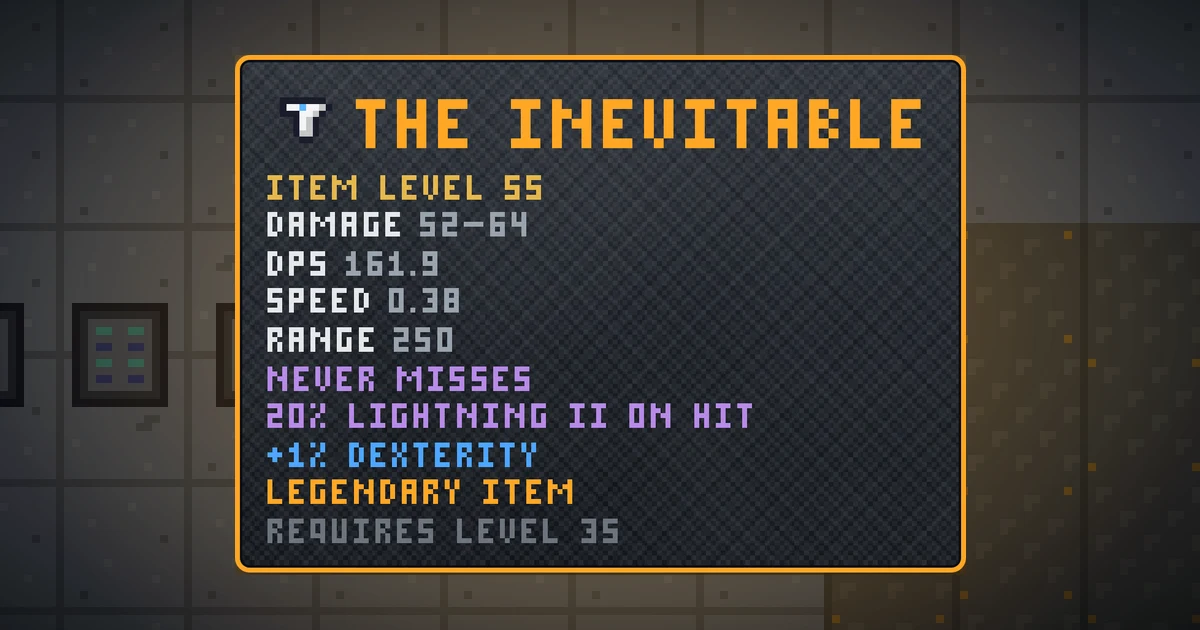 THE INEVITABLE, a legendary weapon in Ada's Trail, shown on the map of GOODCO HQ where it drops