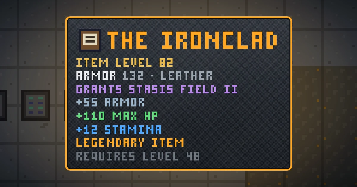 THE IRONCLAD, a legendary shield in Ada's Trail, shown on the map of GOODCO HQ where it drops