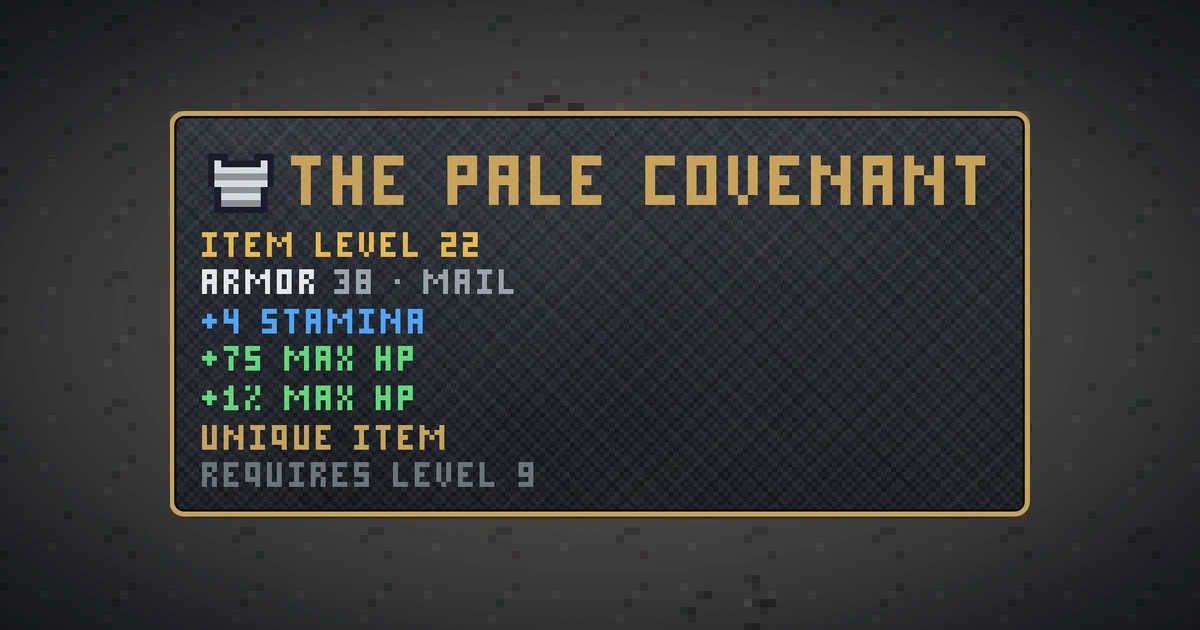 THE PALE COVENANT, a unique chest in Ada's Trail, shown on the map of THE MOON where it drops