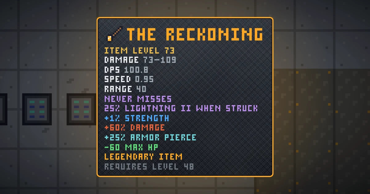 THE RECKONING, a legendary weapon in Ada's Trail, shown on the map of GOODCO HQ where it drops