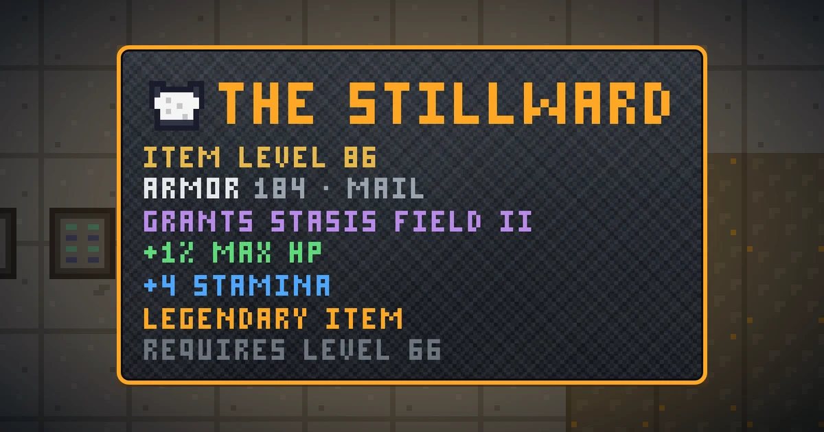THE STILLWARD, a legendary chest in Ada's Trail, shown on the map of GOODCO HQ where it drops