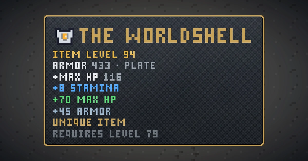 THE WORLDSHELL, a unique chest in Ada's Trail, shown on the map of THE MOON where it drops