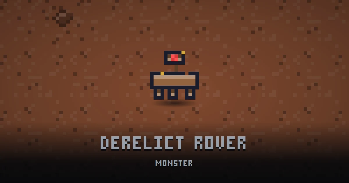 DERELICT ROVER, monster of MARS in Ada's Trail, shown on the map of the level it patrols