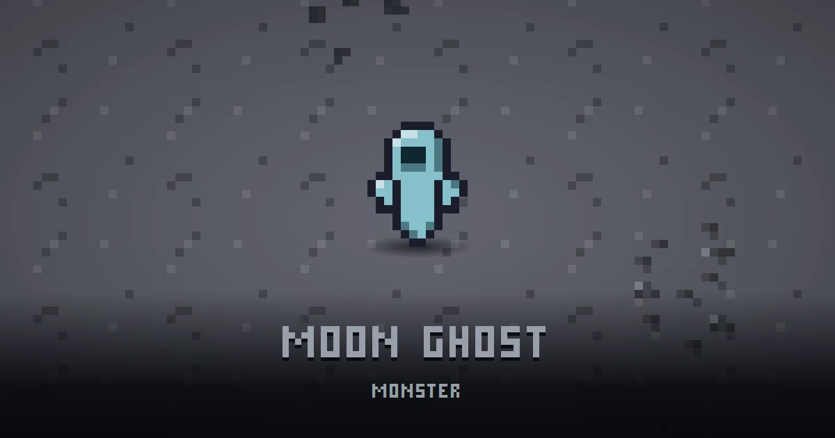 MOON GHOST, monster of THE MOON in Ada's Trail, shown on the map of the level it patrols