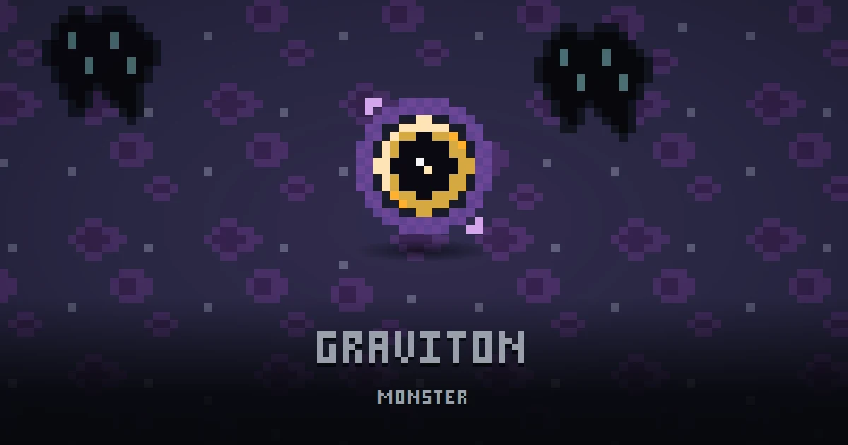 GRAVITON, monster of THE RIFT in Ada's Trail, shown on the map of the level it patrols