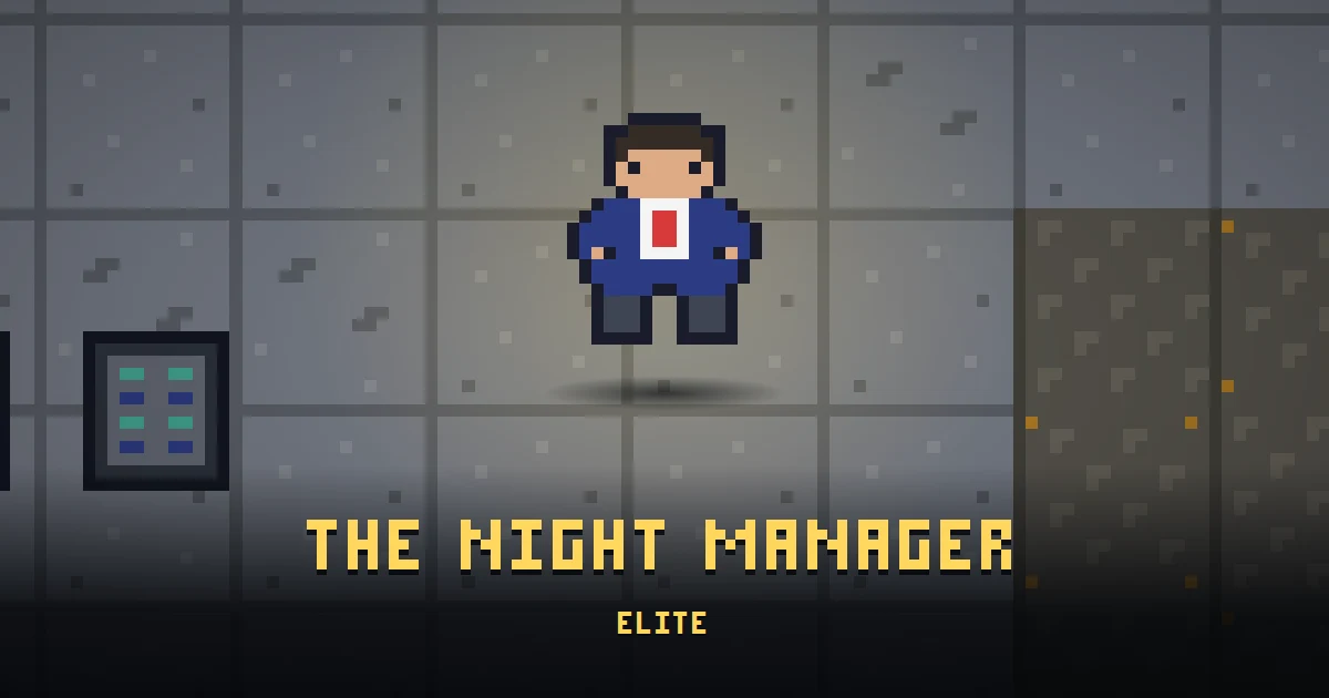 THE NIGHT MANAGER, elite of GOODCO HQ in Ada's Trail, shown on the map of the level it patrols