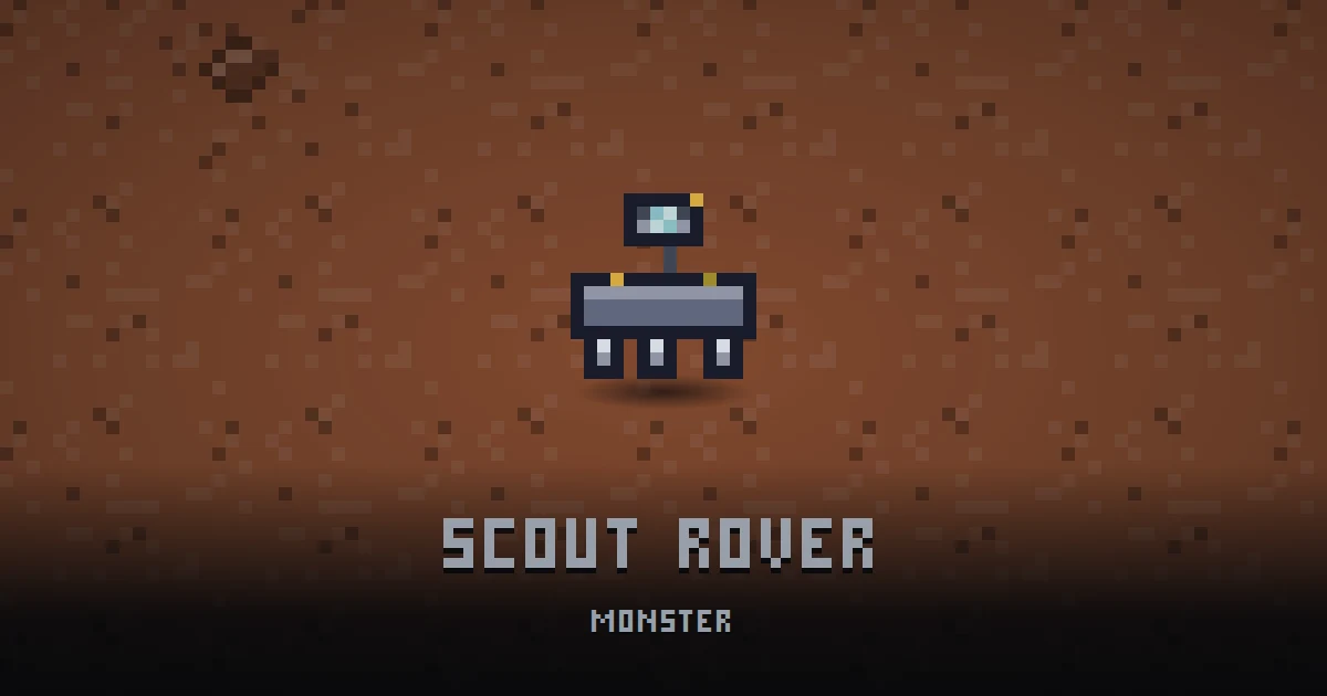SCOUT ROVER, monster of MARS in Ada's Trail, shown on the map of the level it patrols