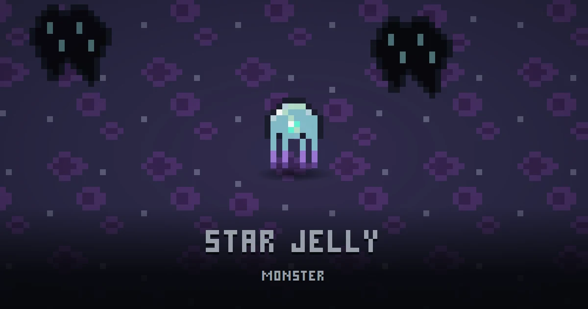 STAR JELLY, monster of THE RIFT in Ada's Trail, shown on the map of the level it patrols