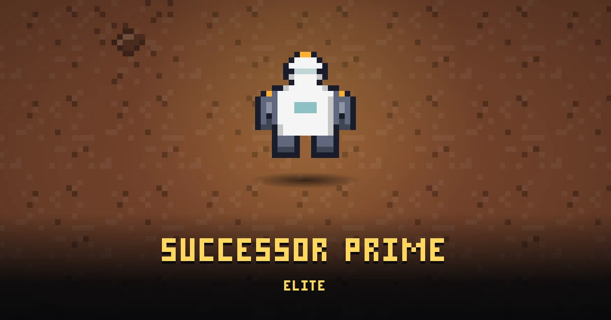 SUCCESSOR PRIME, elite of MARS in Ada's Trail, shown on the map of the level it patrols