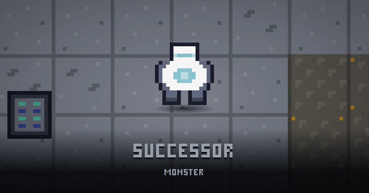 SUCCESSOR, monster of GOODCO HQ in Ada's Trail, shown on the map of the level it patrols