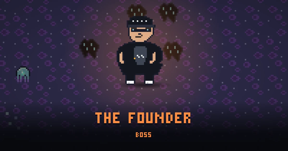 THE FOUNDER, boss of THE RIFT in Ada's Trail, shown on the map of the level it patrols