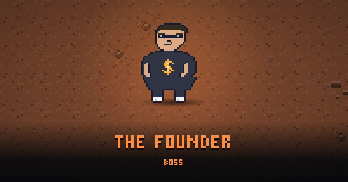 THE FOUNDER, boss of MARS in Ada's Trail, shown on the map of the level it patrols