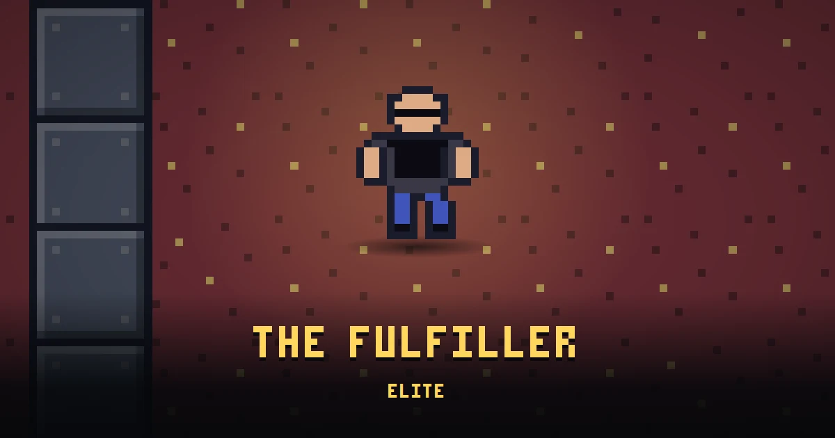THE FULFILLER, elite of THE BUNKER in Ada's Trail, shown on the map of the level it patrols