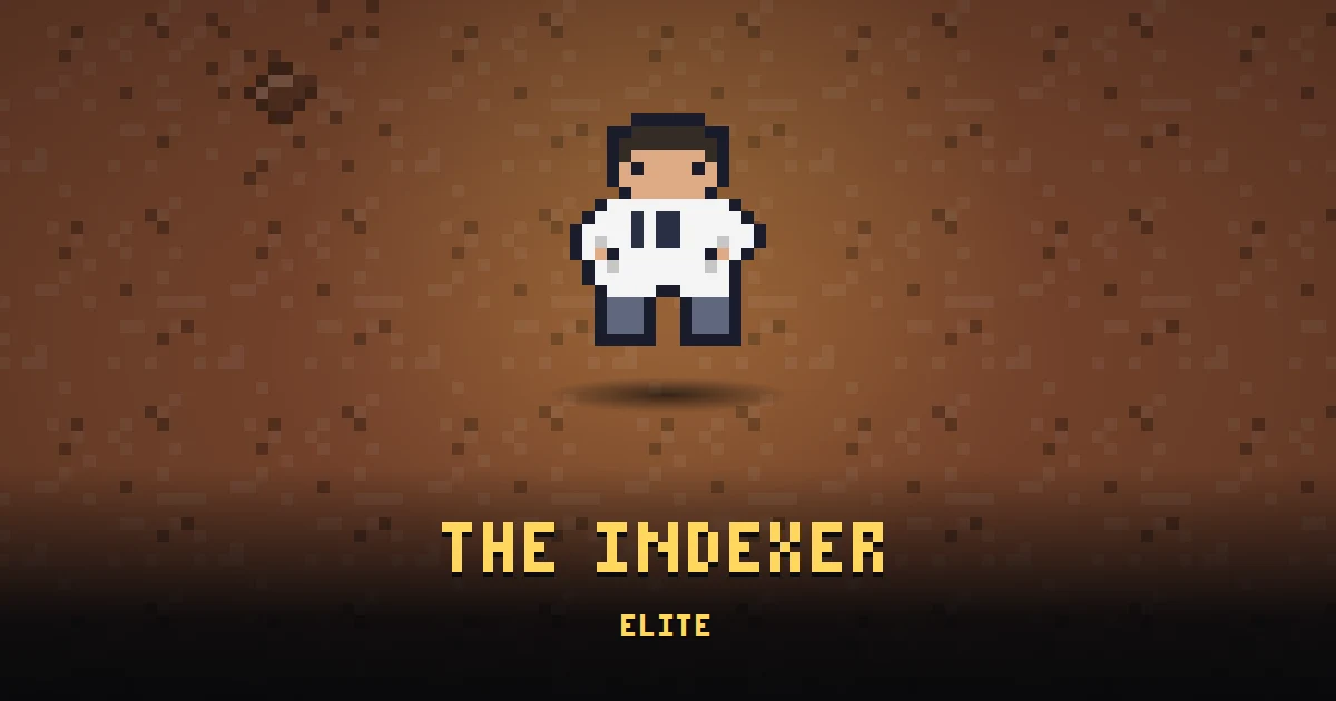 THE INDEXER, elite of MARS in Ada's Trail, shown on the map of the level it patrols