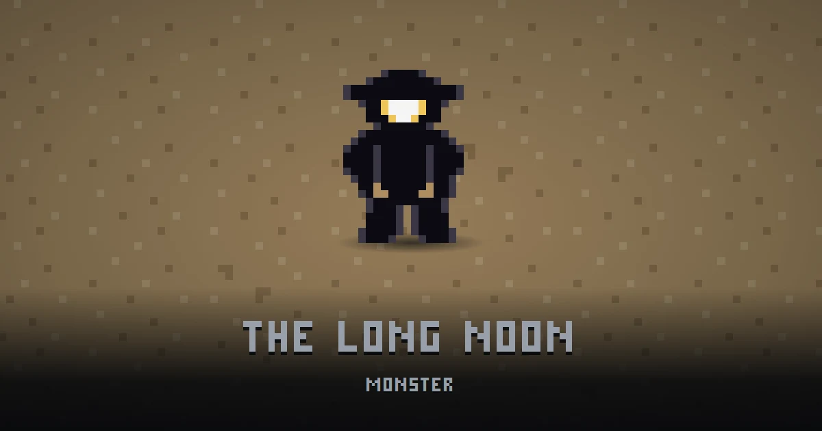 THE LONG NOON, monster of BOOT HILL in Ada's Trail, shown on the map of the level it patrols