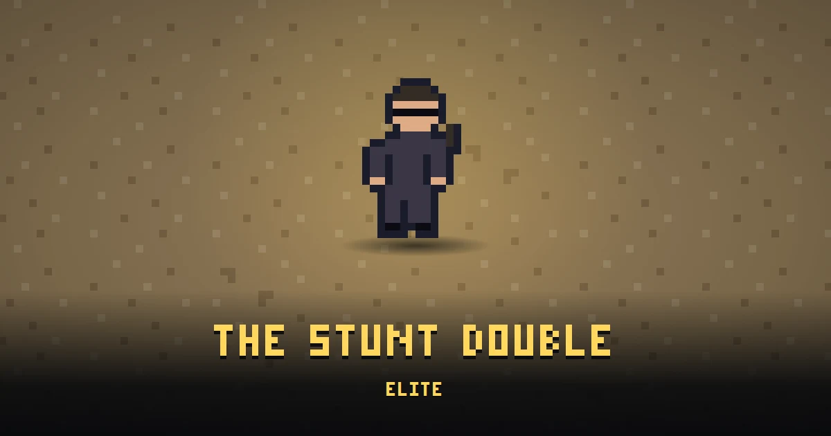THE STUNT DOUBLE, elite of BOOT HILL in Ada's Trail, shown on the map of the level it patrols