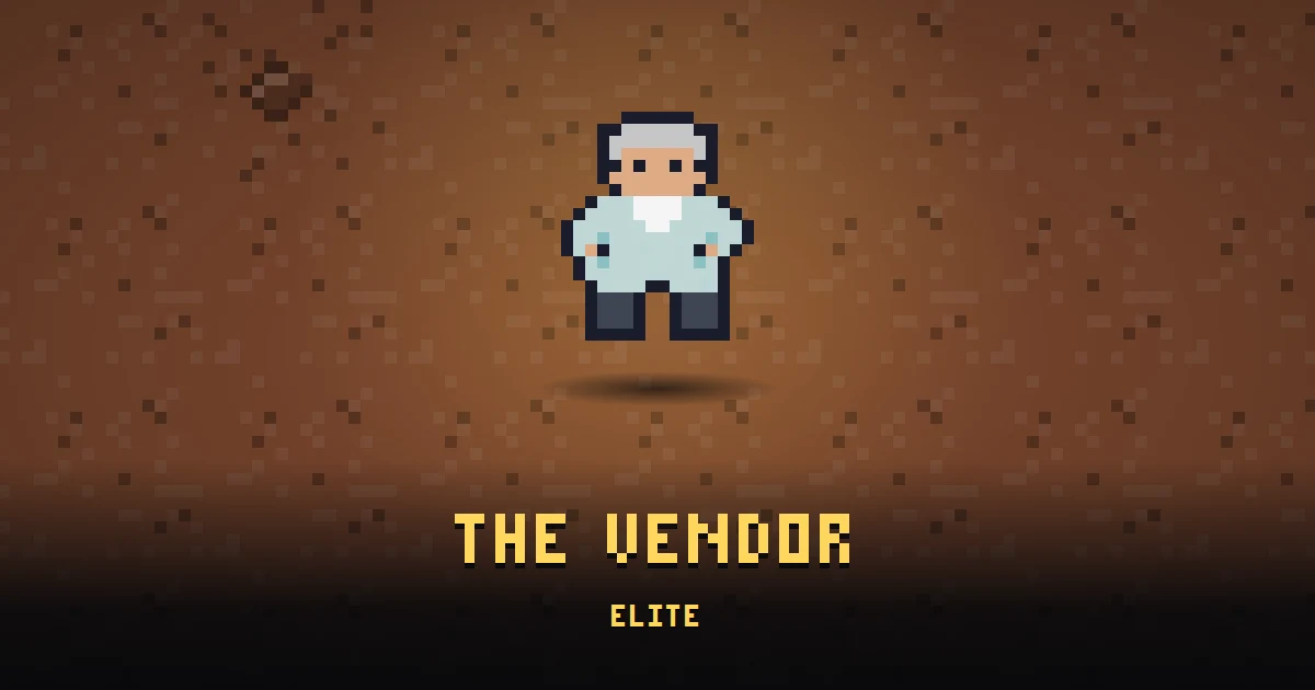 THE VENDOR, elite of MARS in Ada's Trail, shown on the map of the level it patrols
