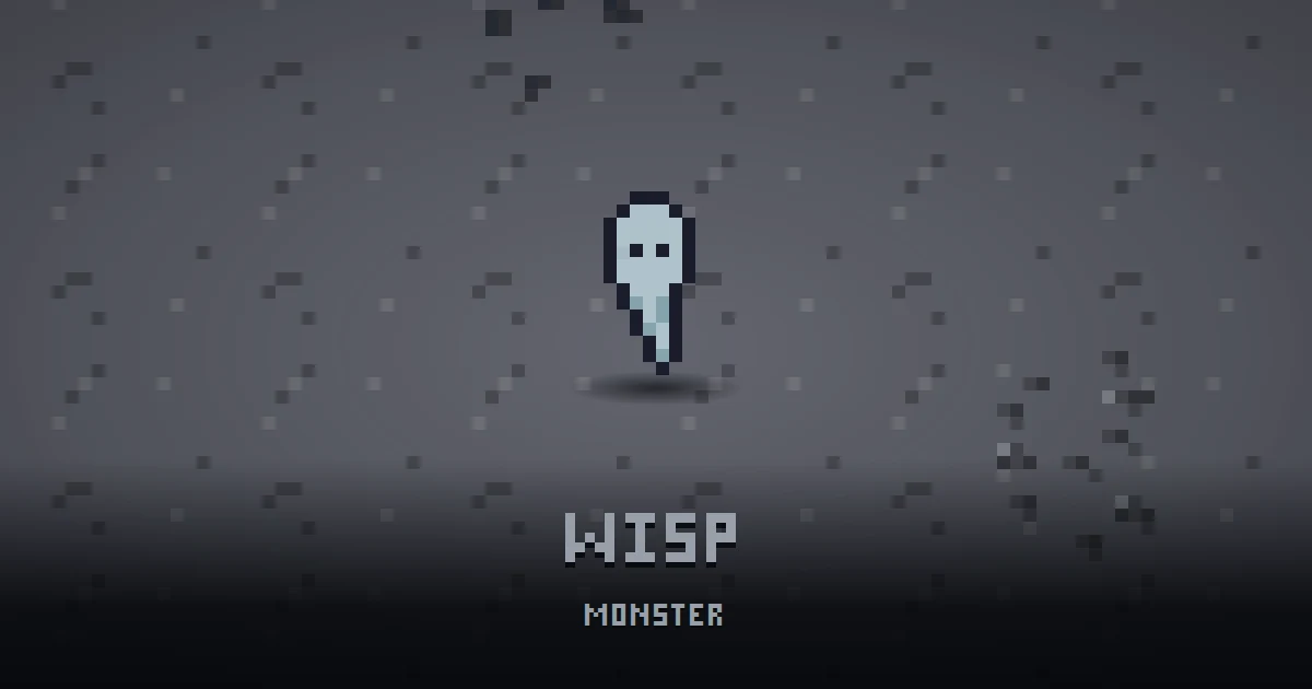 WISP, monster of THE MOON in Ada's Trail, shown on the map of the level it patrols