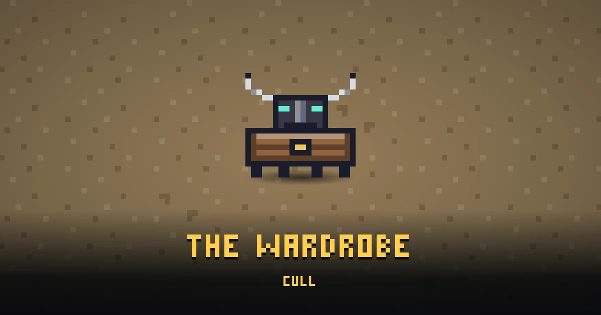 THE WARDROBE, an errand in Ada's Trail, on the floor of BOOT HILL where it is handed out