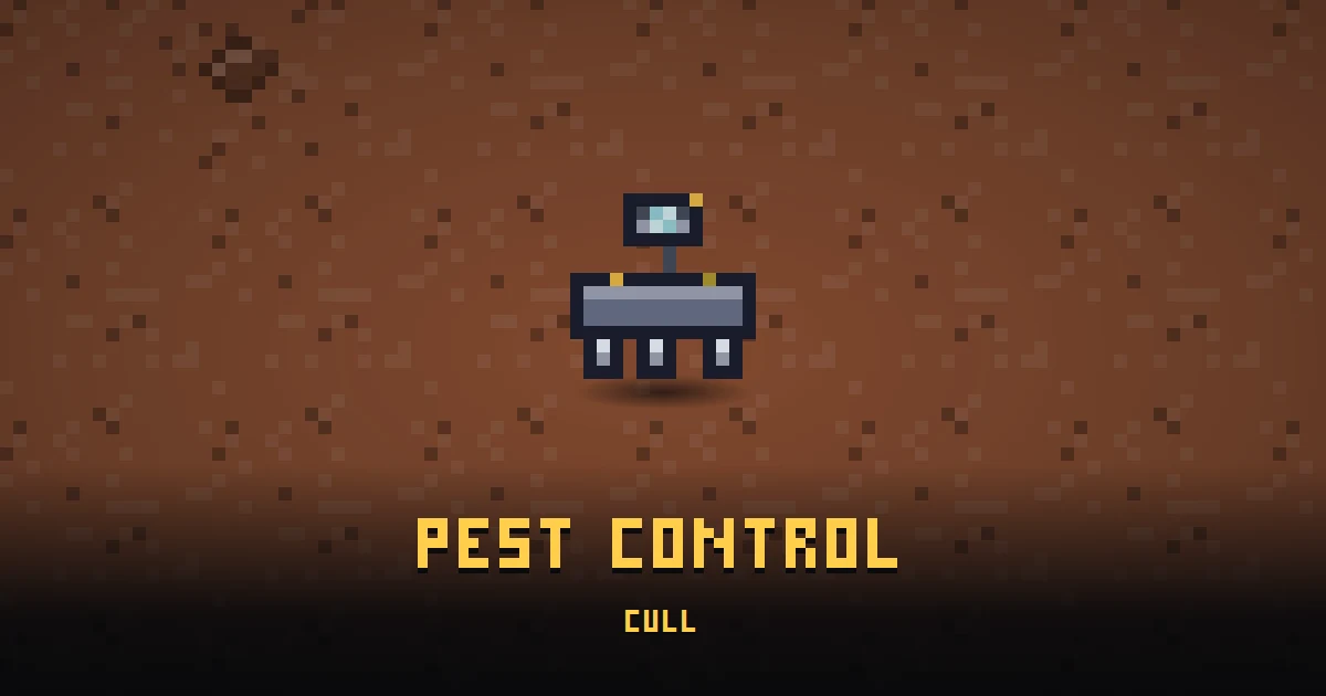 PEST CONTROL, an errand in Ada's Trail, on the floor of MARS where it is handed out