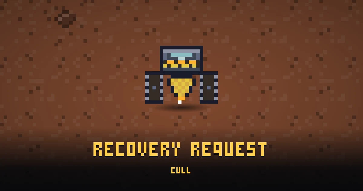 RECOVERY REQUEST, an errand in Ada's Trail, on the floor of MARS where it is handed out