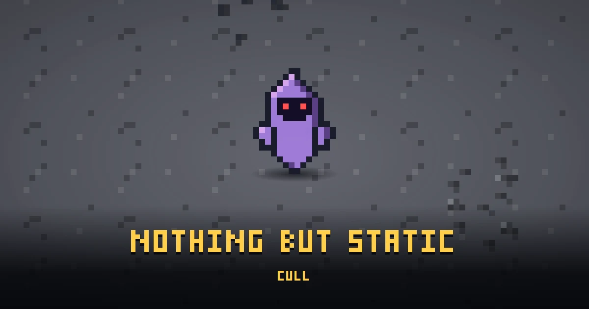 NOTHING BUT STATIC, an errand in Ada's Trail, on the floor of THE MOON where it is handed out