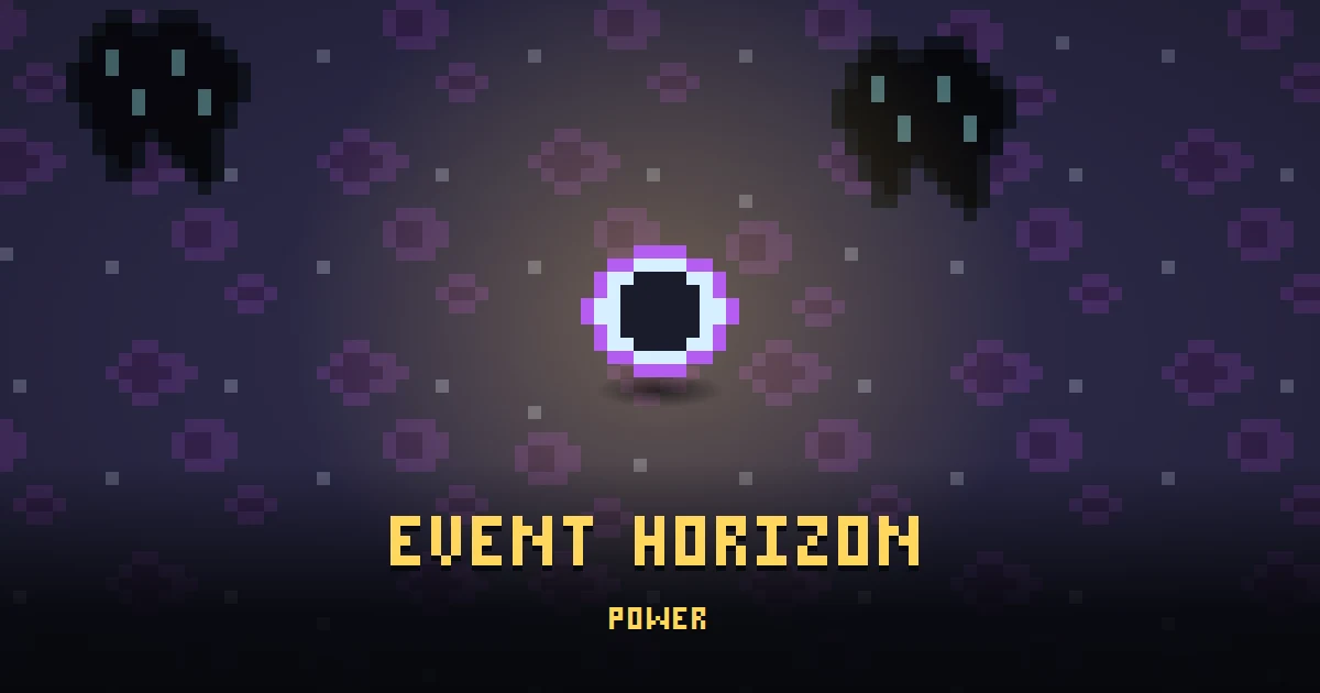 EVENT HORIZON, a powerup in Ada's Trail, lying on the floor of THE RIFT where it is first handed out