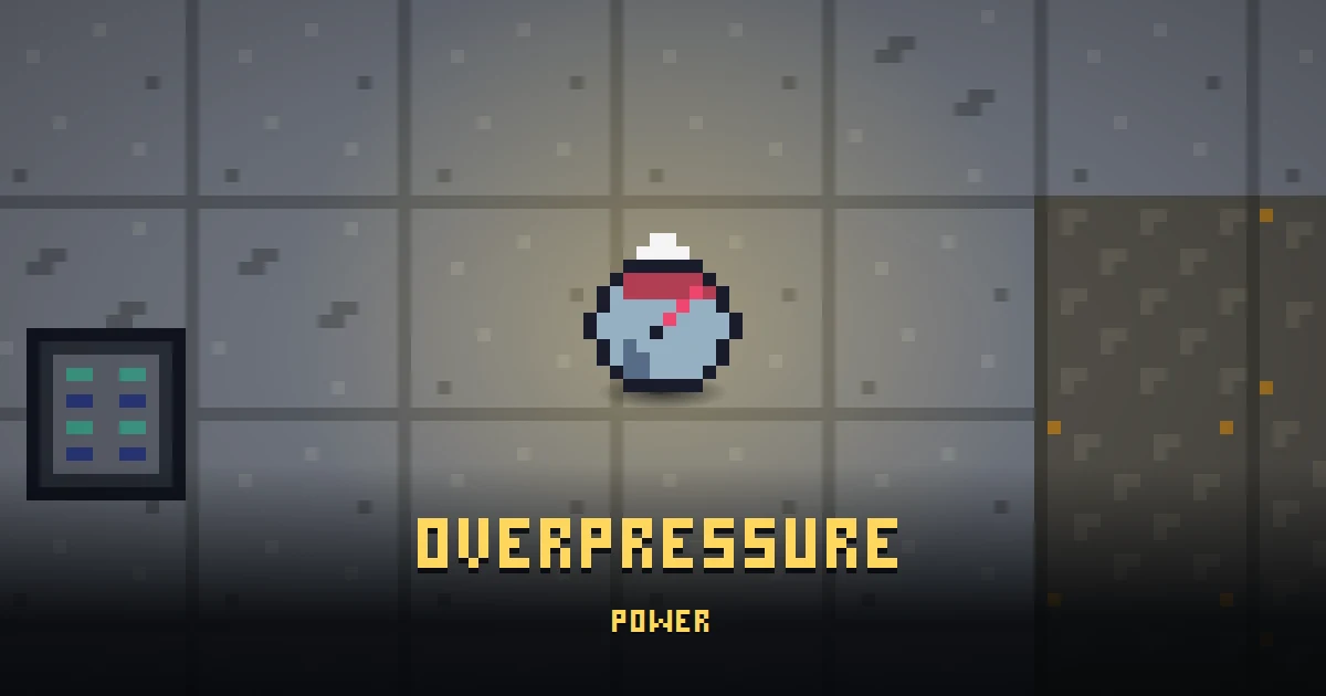 OVERPRESSURE, a powerup in Ada's Trail, lying on the floor of GOODCO HQ where it is first handed out